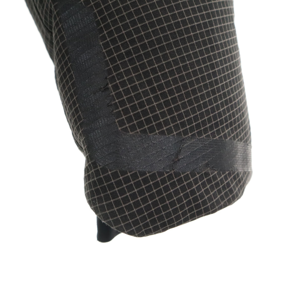 DESCENTE デサント チェック柄 水沢 ダウンジャケット L チャコールブラック メンズ