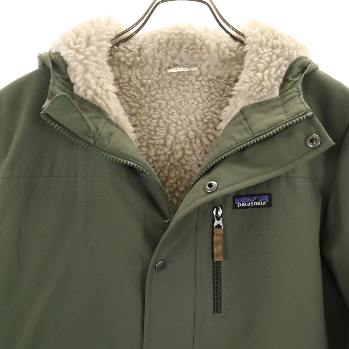 patagonia パタゴニア インファーノ 中綿ジャケット XXL カーキ 68460FA19 アウトドア 裏ボア キッズ