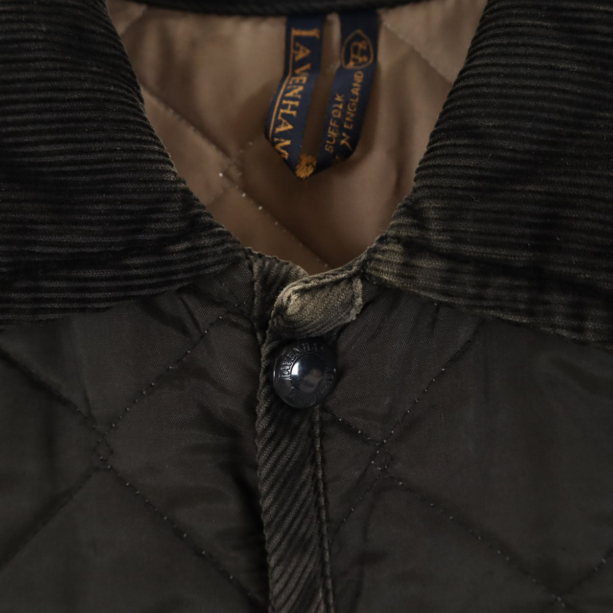 LAVENHAM ラベンハム イギリス製 キルティングジャケット 40 チャコール系 メンズ