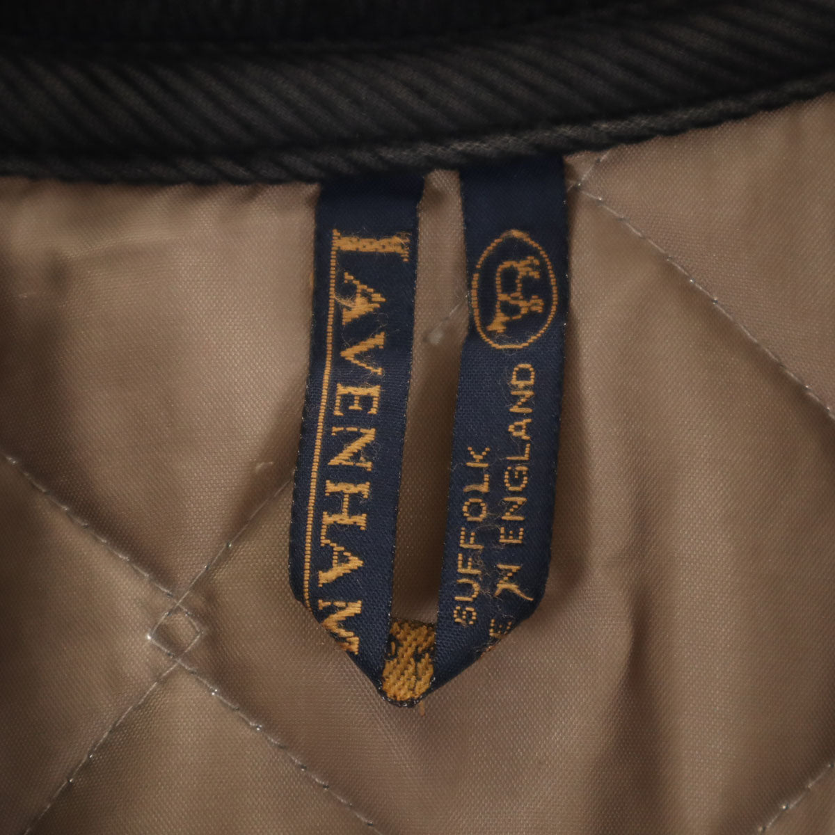 LAVENHAM ラベンハム イギリス製 キルティングジャケット 40 チャコール系 メンズ