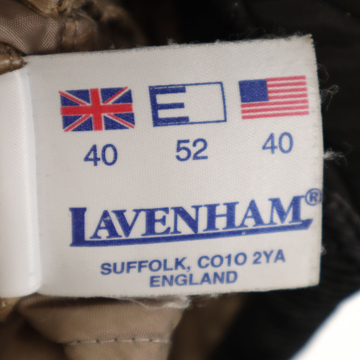 LAVENHAM ラベンハム イギリス製 キルティングジャケット 40 チャコール系 メンズ