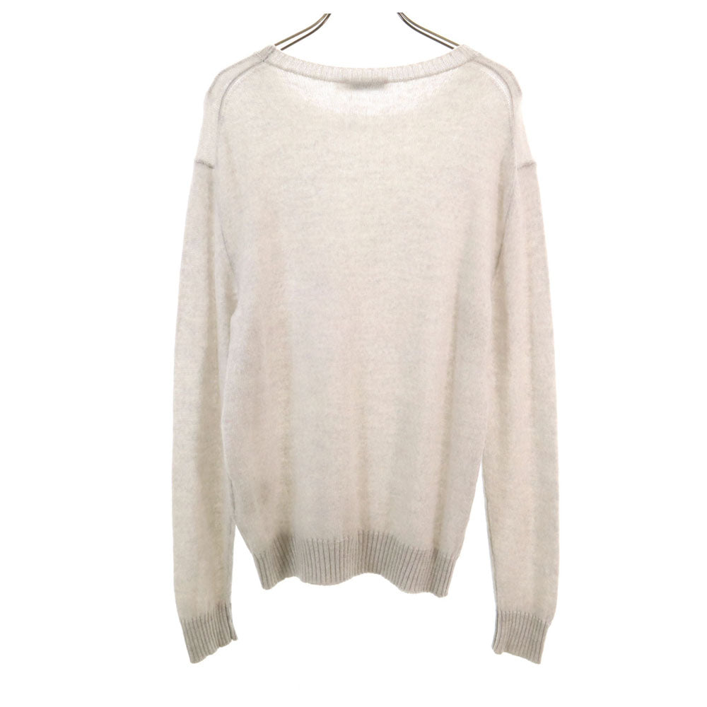 JIL SANDER ジルサンダー イタリア製 ウールブレンド 長袖 セーター 46 グレー メンズ