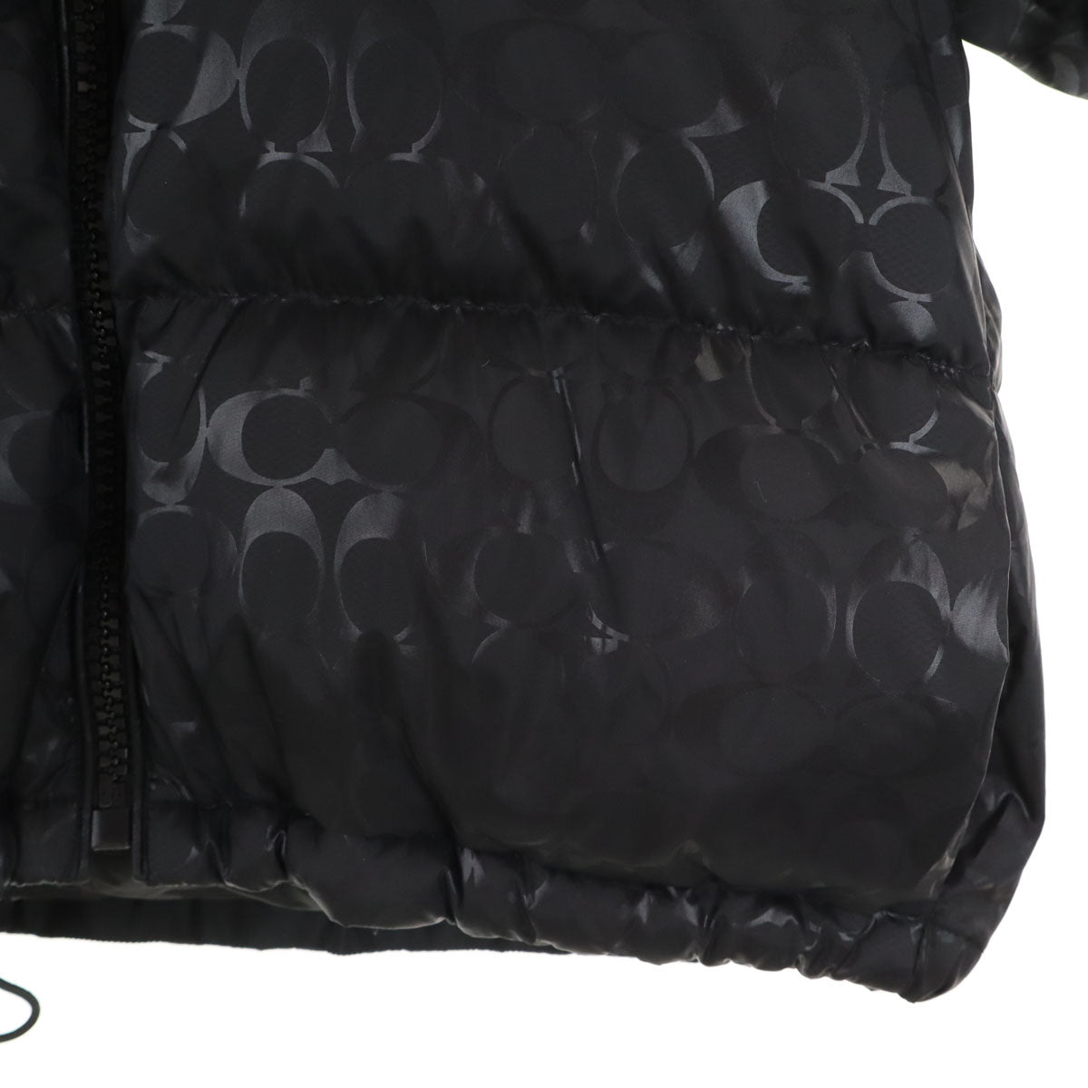 COACH コーチ シグネチャー ダウンジャケット S ブラック F79789 レディース