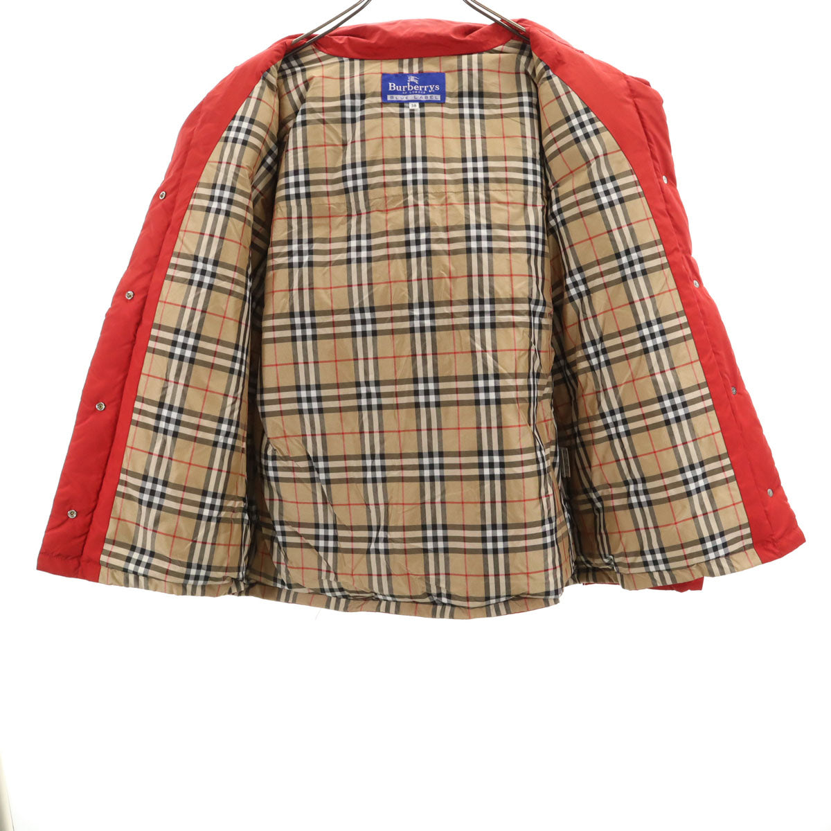 Burberrys OF LONDON BLUE LABEL バーバリーズオブロンドンブルーレーベル 90s オールド ダウンジャケット 38 レッド 三陽商会 レディース