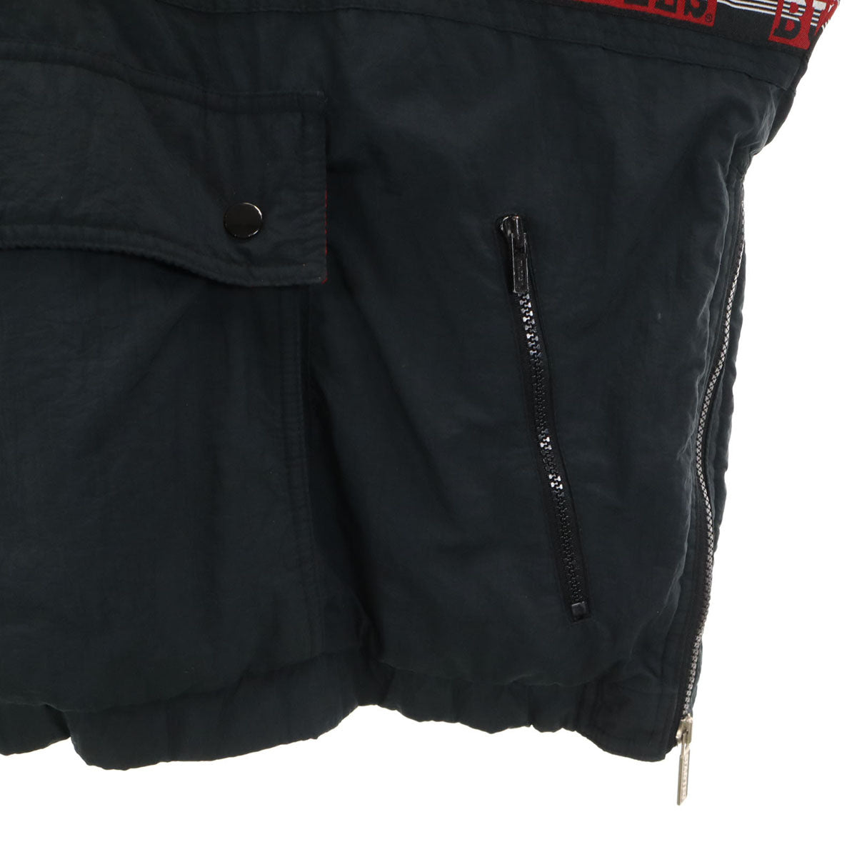 STARTER スターター 90s オールド NBA シカゴ・ブルズ ハーフジップ ナイロンジャケット L レッド プルオーバー 中綿 Chicago Bulls メンズ