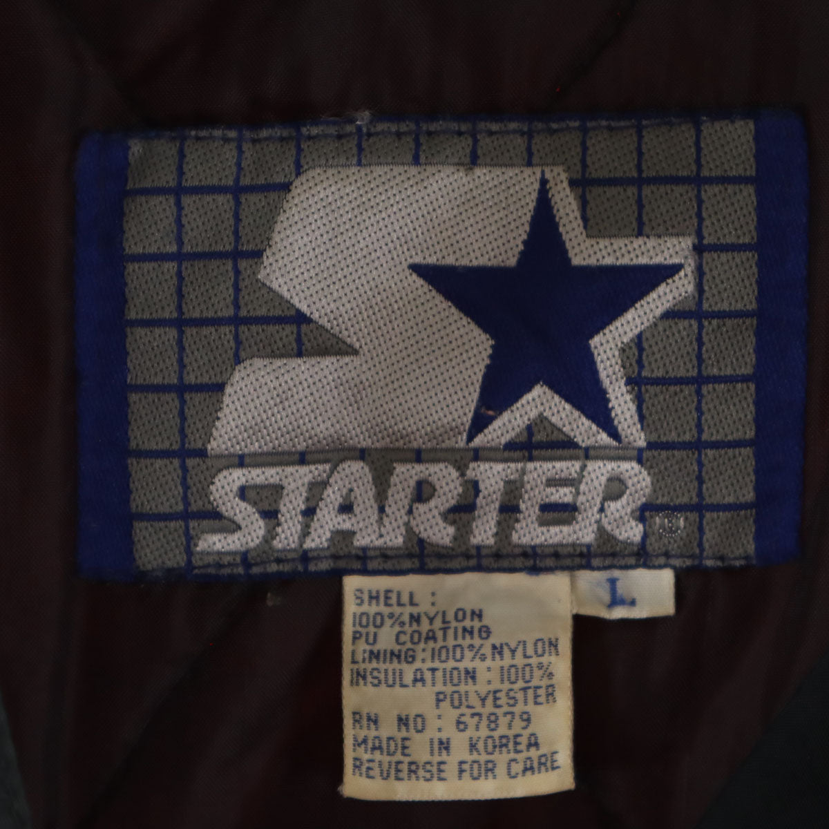 STARTER スターター 90s オールド NBA シカゴ・ブルズ ハーフジップ ナイロンジャケット L レッド プルオーバー 中綿 Chicago Bulls メンズ