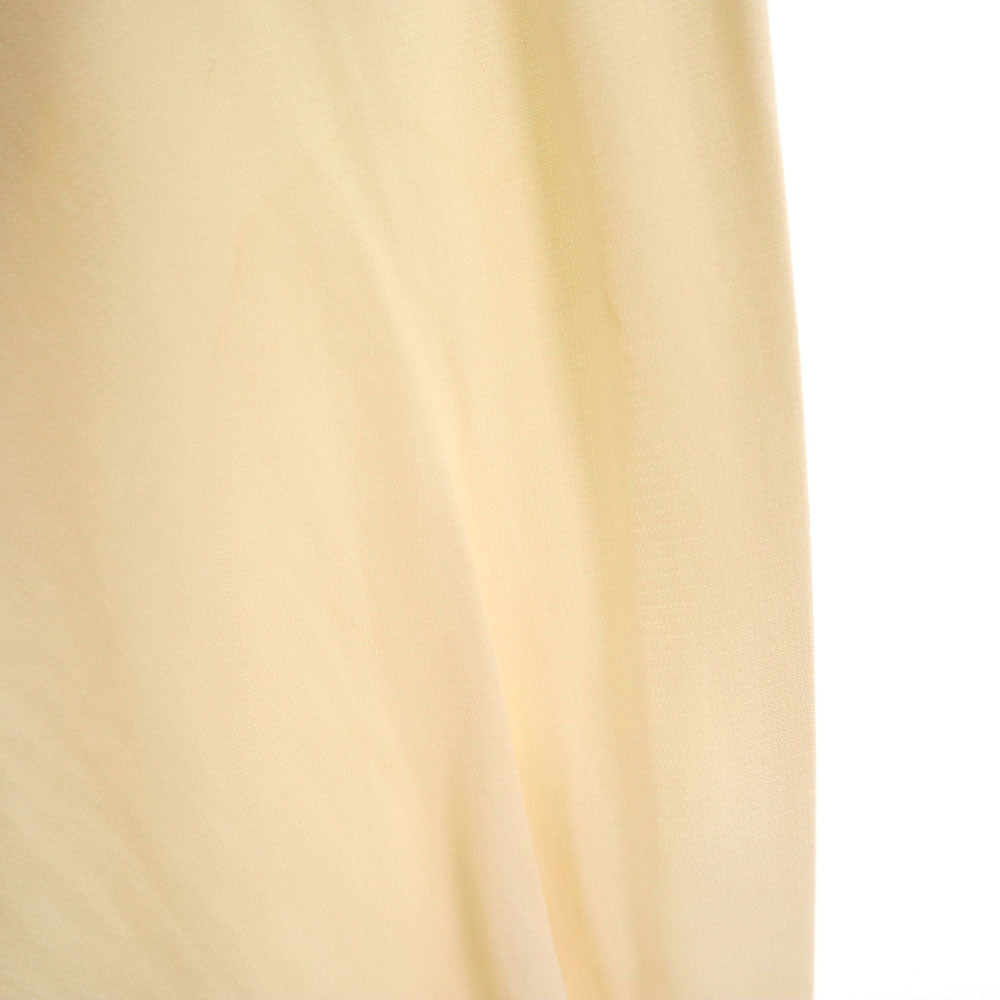 HERMES エルメス フランス製 シルクブレンド オールド 長袖 シャツ 38 ベージュ レディース