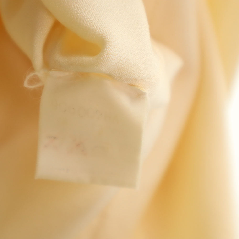 HERMES エルメス フランス製 シルクブレンド オールド 長袖 シャツ 38 ベージュ レディース