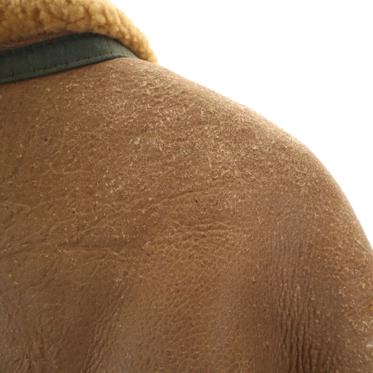 Freedom フリーダム 羊革 シープスキン B-3 ムートンジャケット 38 ブラウン メンズ