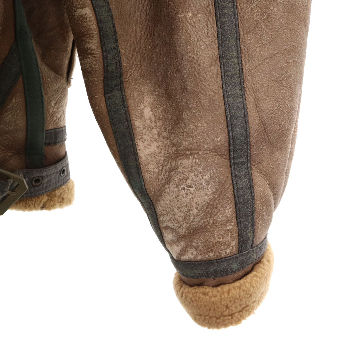 Freedom フリーダム 羊革 シープスキン B-3 ムートンジャケット 38 ブラウン メンズ