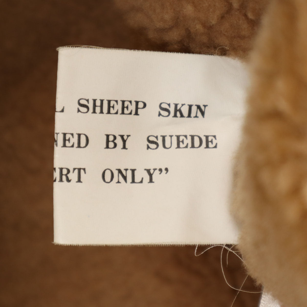 Freedom フリーダム 羊革 シープスキン B-3 ムートンジャケット 38 ブラウン メンズ