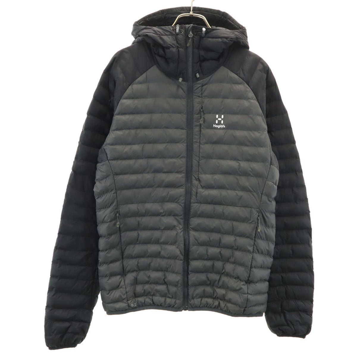 HAGLOFS ホグロフス エッセンス ミミック フード ナイロンジャケット S グレー系 アウトドア メンズ