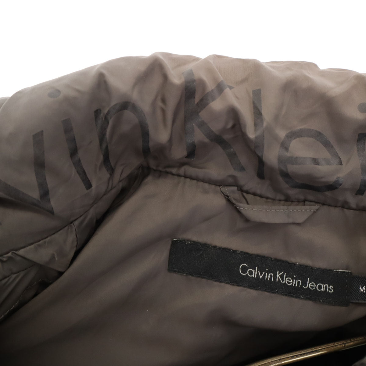 Calvin klein Jeans カルバンクラインジーンズ 中綿ベスト M グレー メンズ