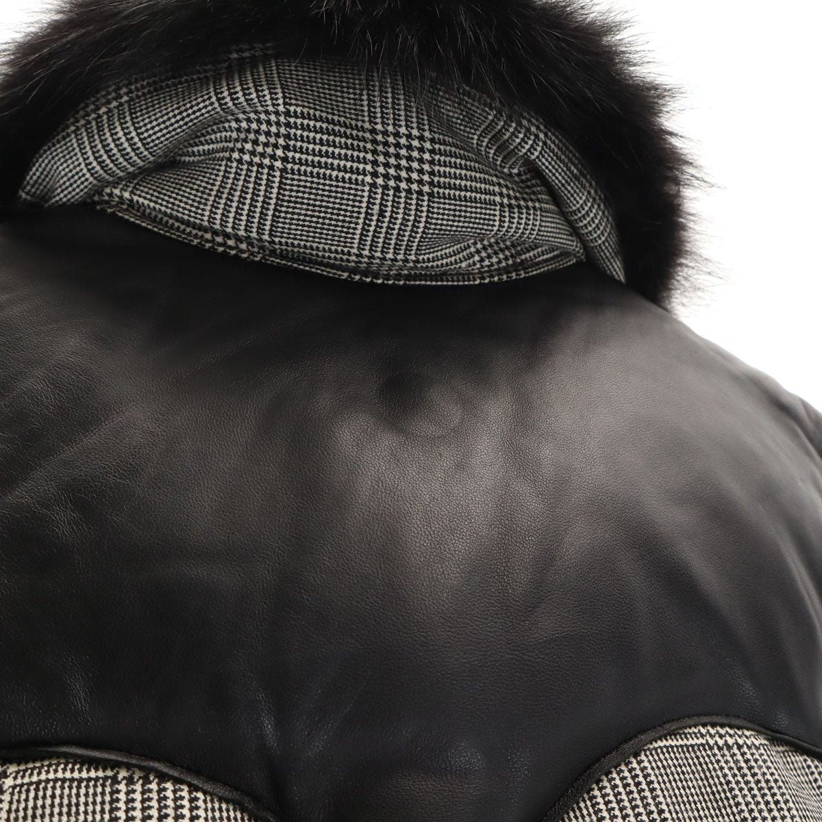 Rocky Mountain FeatherBed ロッキーマウンテンフェザーベッド グレンチェック ウエスタンヨーク ダウンベスト 36 ブラック メンズ