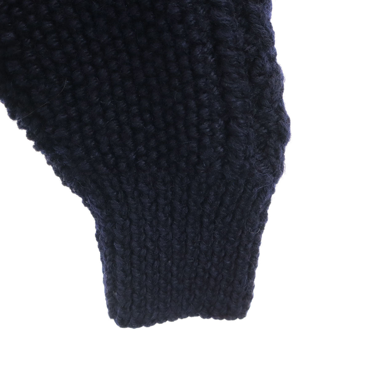 美品 INVERALLAN インバーアラン スコットランド製 長袖 ニットカーディガン ネイビー レディース