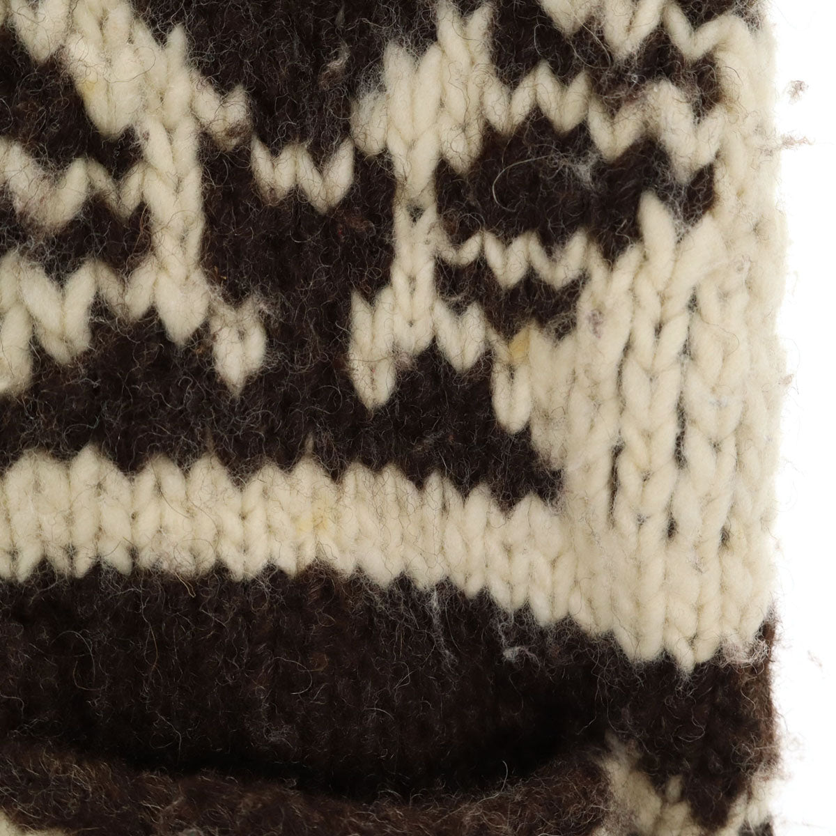 GENUINE COWICHAN 70s 80s カナダ製 ヴィンテージ サンダーバード カウチンジャケット ブラウン ニット TALONジップ メンズ