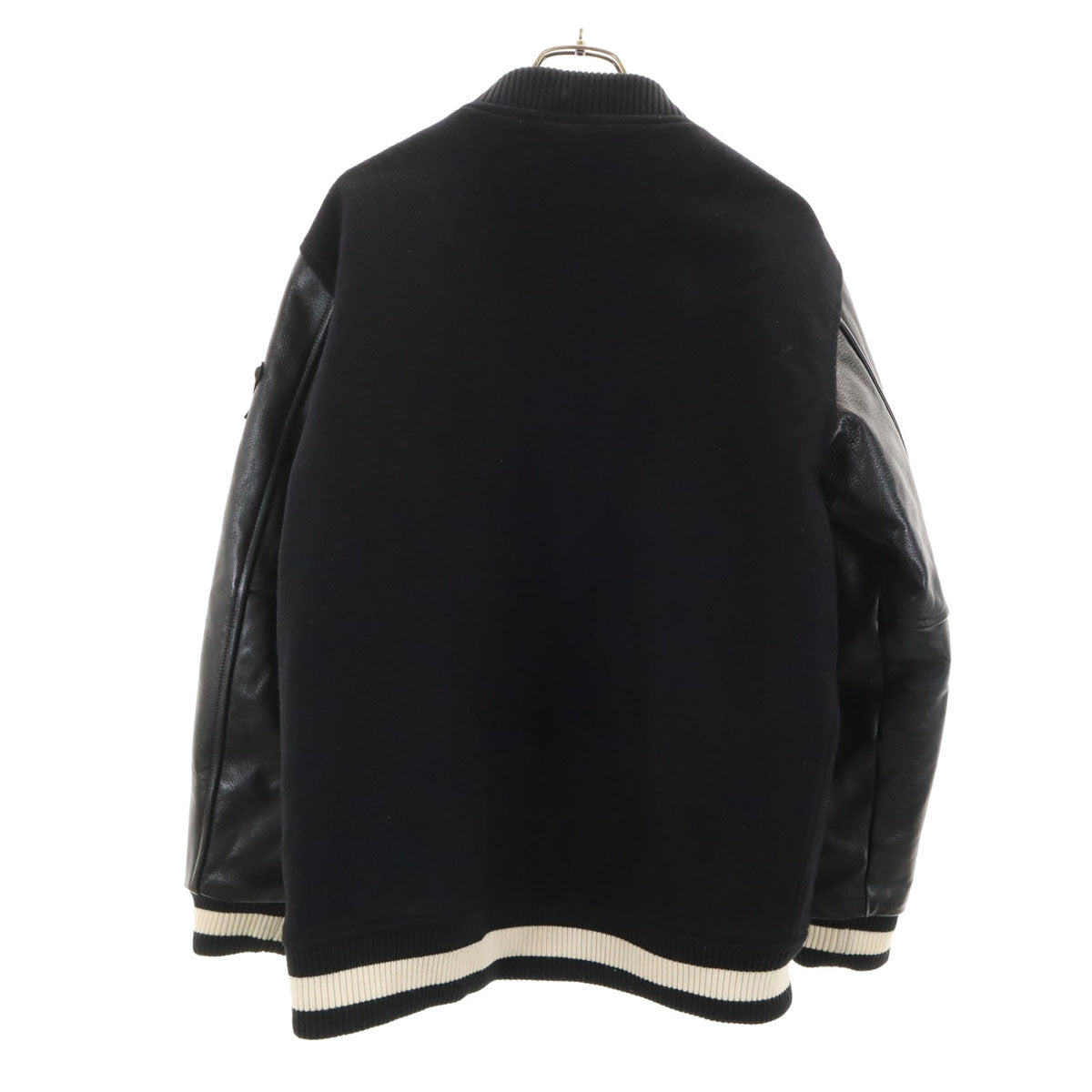 Lafayette ラファイエット 日本製 レザー切替 スタジャン L ブラック ジャケット メンズ