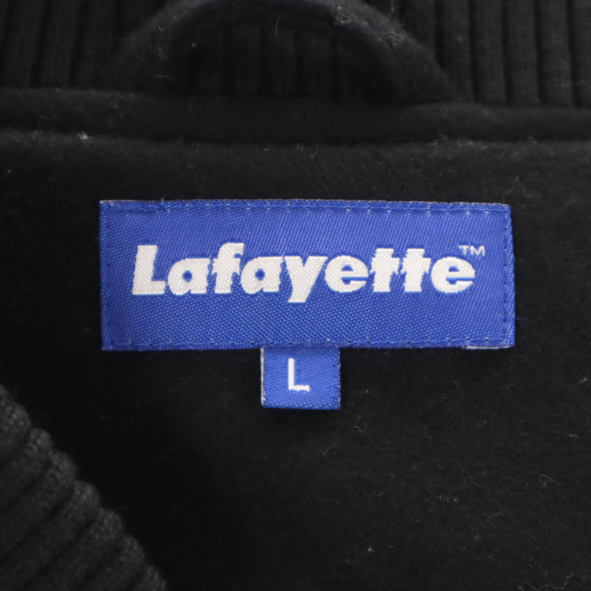 Lafayette ラファイエット 日本製 レザー切替 スタジャン L ブラック ジャケット メンズ