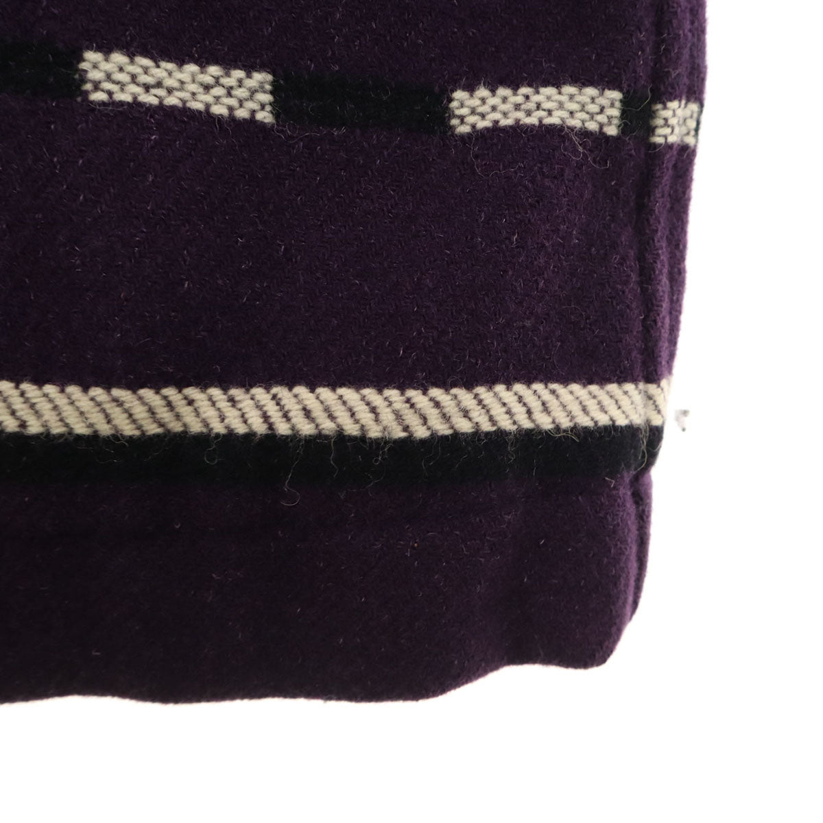 HYSTERIC GLAMOUR ヒステリックグラマー 日本製 ボーダー柄 ダッフルコート FREE パープル 中綿 レディース