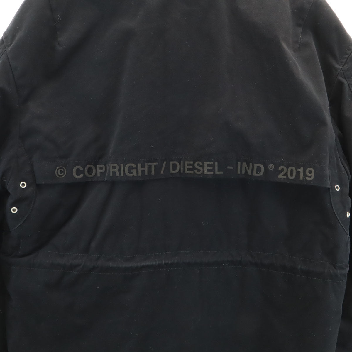 DIESEL ディーゼル ミリタリージャケット S ブラック メンズ