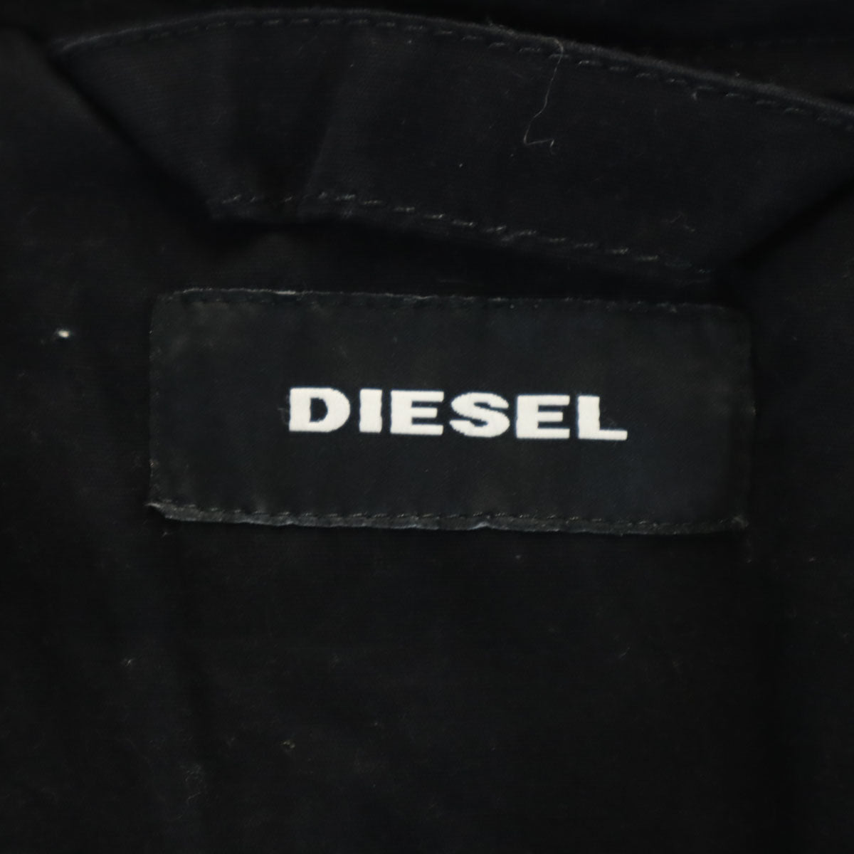 DIESEL ディーゼル ミリタリージャケット S ブラック メンズ