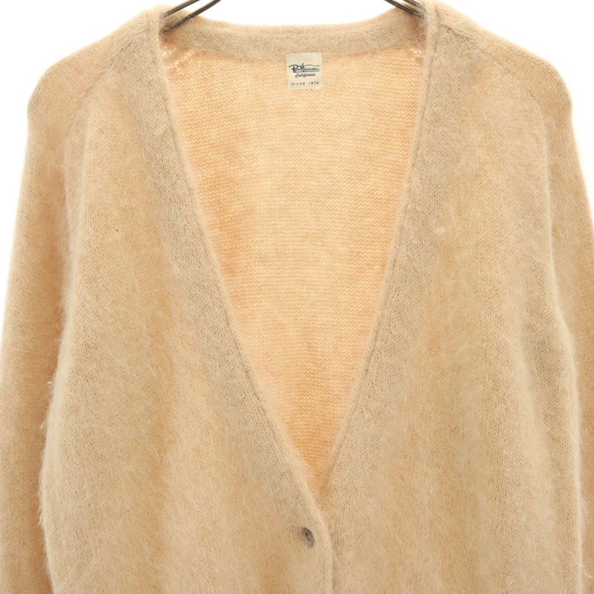 Ron Herman ロンハーマン 長袖 ニットカーディガン XS ペールオレンジ レディース