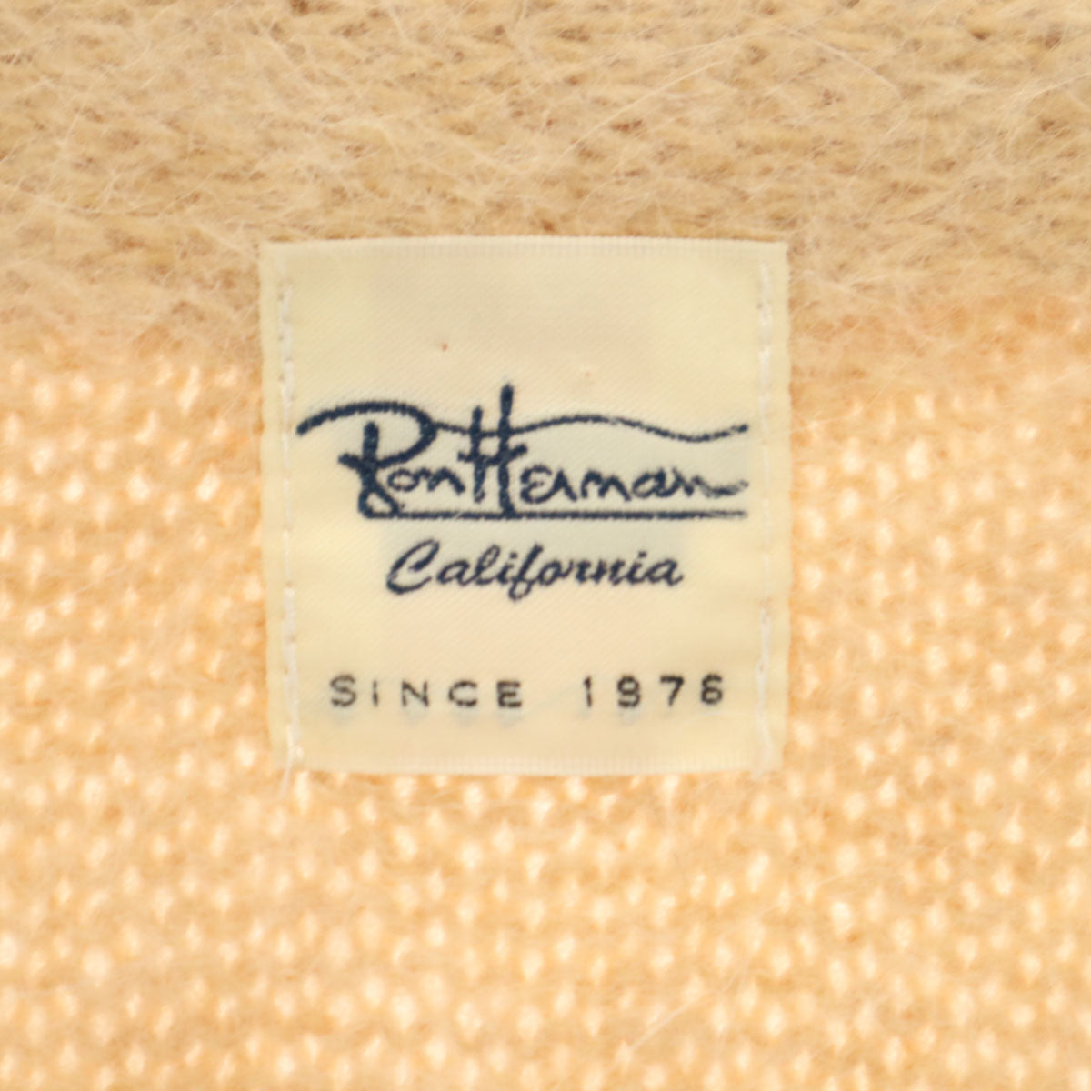 Ron Herman ロンハーマン 長袖 ニットカーディガン XS ペールオレンジ レディース