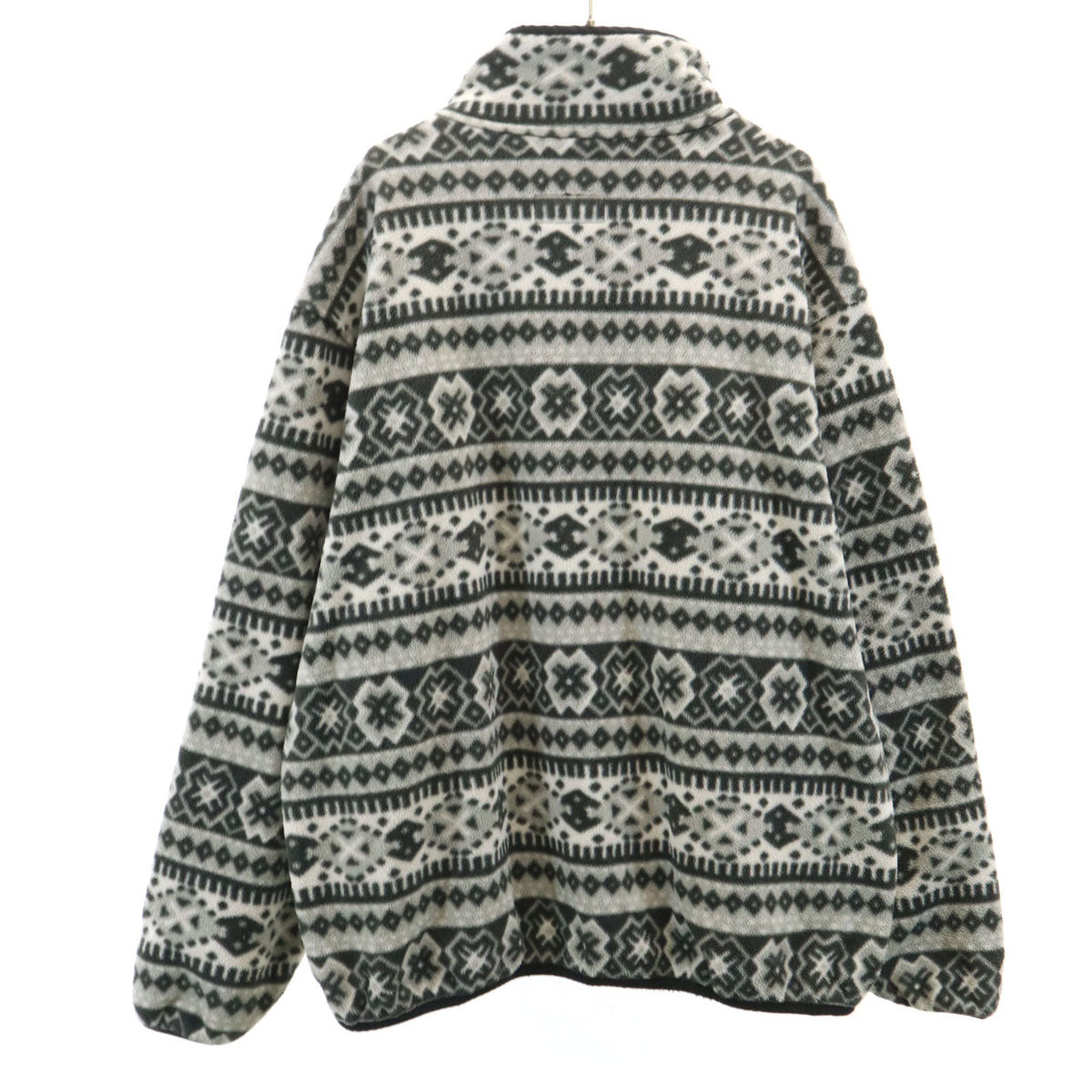 L.L.Bean エルエルビーン 80s 90s オールド 総柄 フリースジャケット グレー アウトドア メンズ