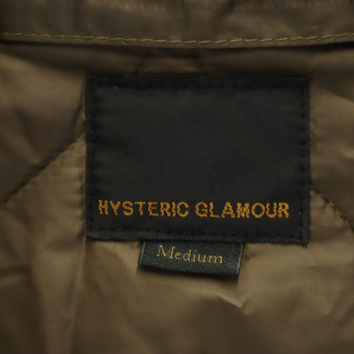 HYSTERIC GLAMOUR ヒステリックグラマー 日本製 カモフラ 中綿ジャケット M カーキ メンズ