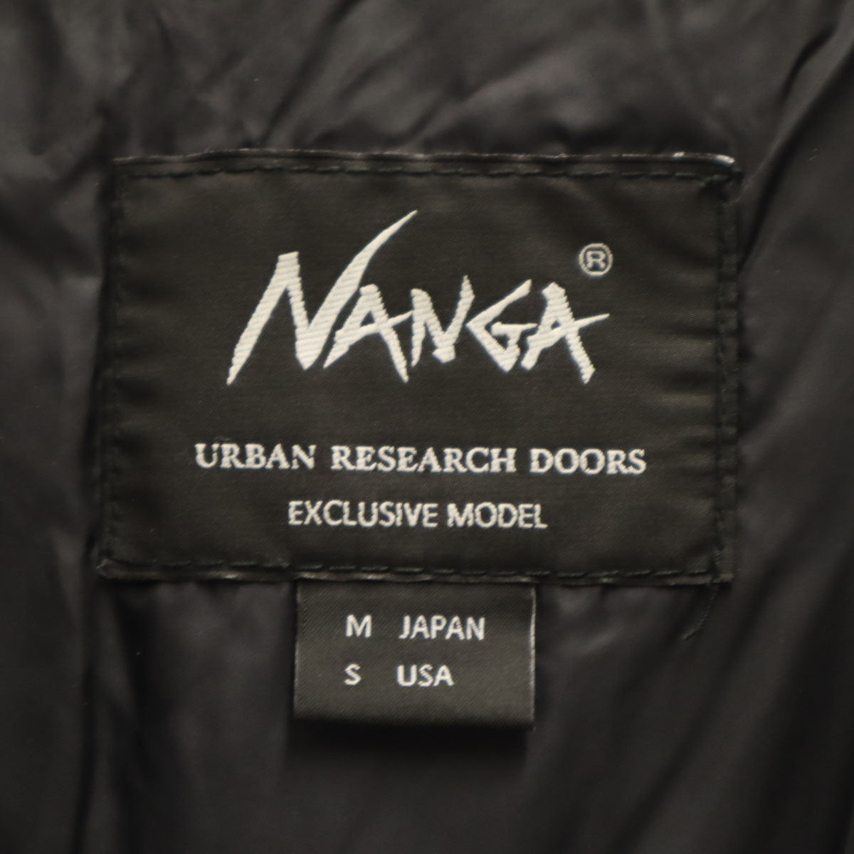 URBAN RESEARCH DOORS アーバンリサーチドアーズ ナンガ NANGA 別注 オーロラ ダウンジャケット M ブラック メンズ