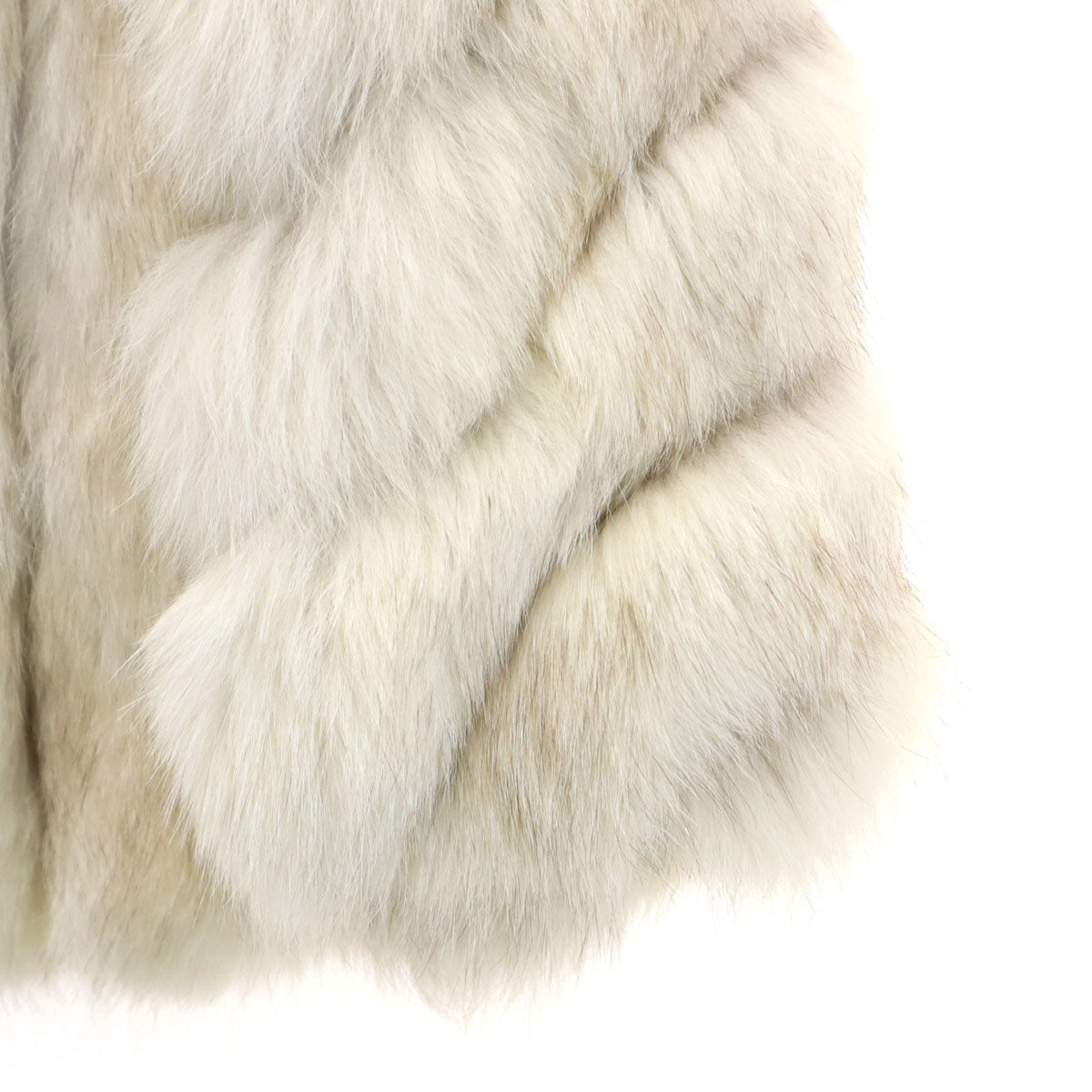 美品 SAGA FOX サガフォックス ファーコート 11 グレージュ レディース