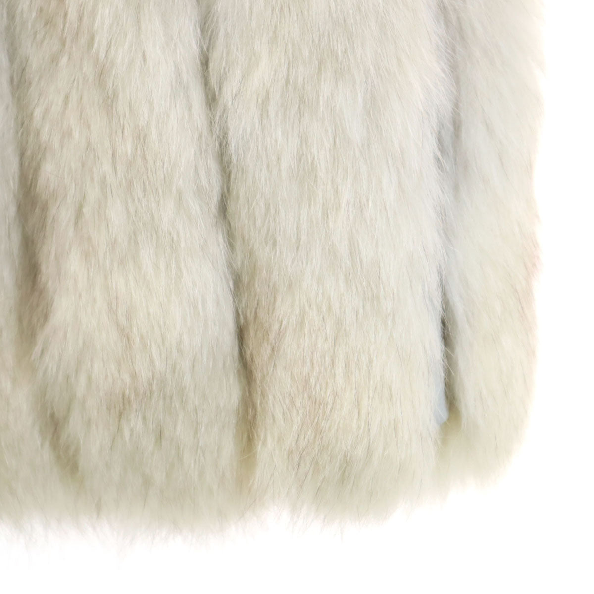 美品 SAGA FOX サガフォックス ファーコート 11 グレージュ レディース