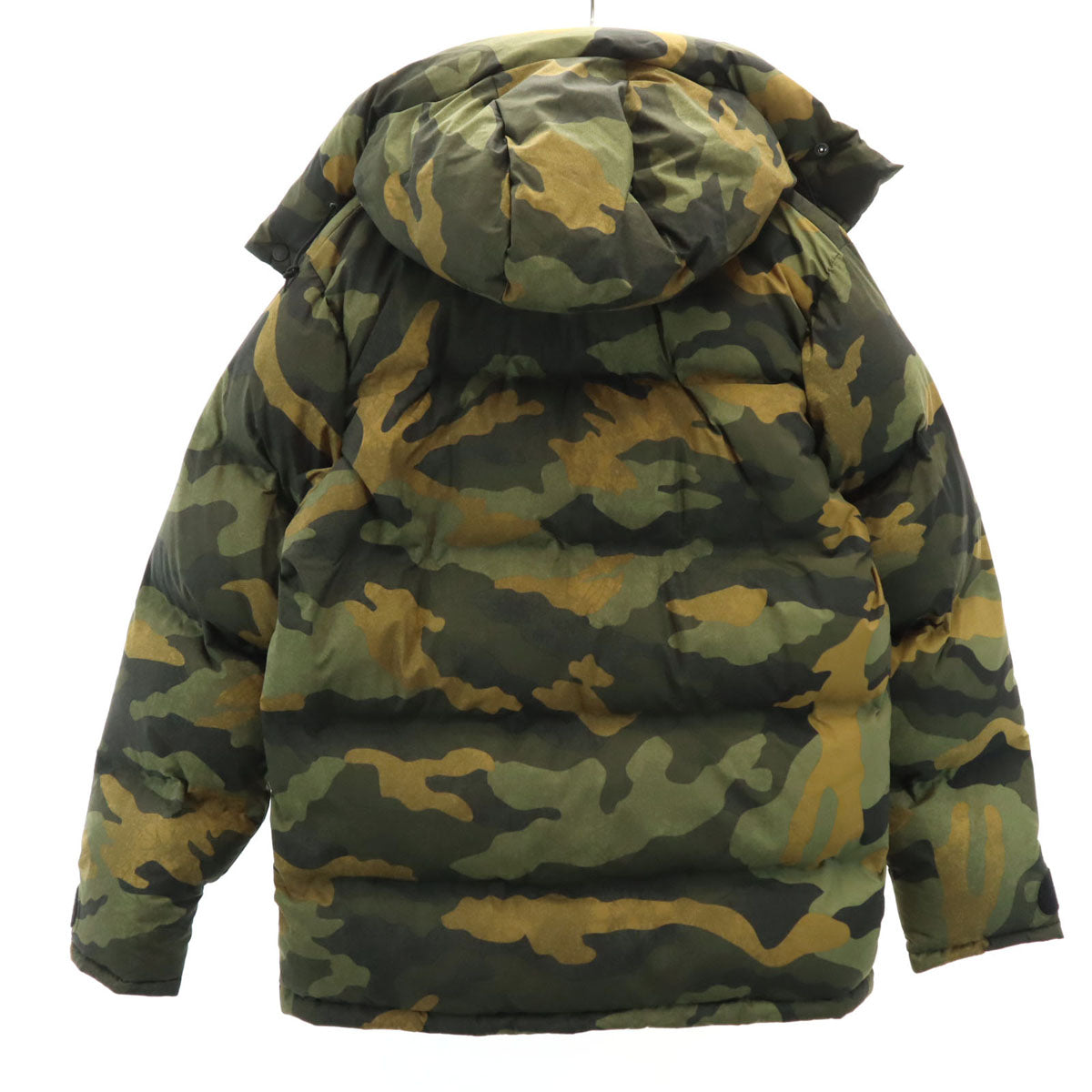未使用 THE NORTH FACE ザノースフェイス カモフラ ノベルティウインドストッパーブルックスレンジライト ダウンパーカー L カーキ アウトドア ND91961 メンズ