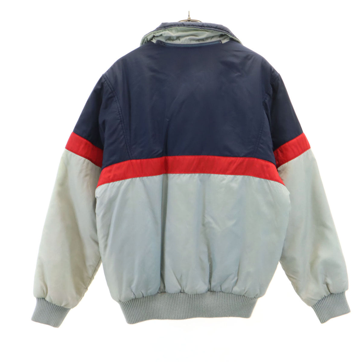 CLUBadidas クラブアディダス 70s 80s デサント製 ヴィンテージ ナイロンジャケット 90-4 ネイビー系 裏ボア 薄中綿入り メンズ