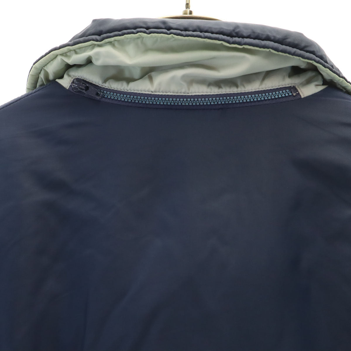 CLUBadidas クラブアディダス 70s 80s デサント製 ヴィンテージ ナイロンジャケット 90-4 ネイビー系 裏ボア 薄中綿入り メンズ