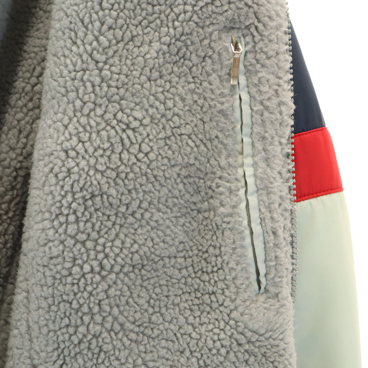 CLUBadidas クラブアディダス 70s 80s デサント製 ヴィンテージ ナイロンジャケット 90-4 ネイビー系 裏ボア 薄中綿入り メンズ