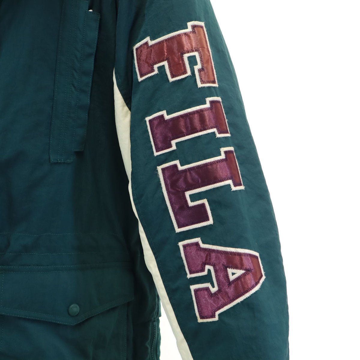 FILA フィラ 90s オールド 中綿ジャケット M 深緑 メンズ