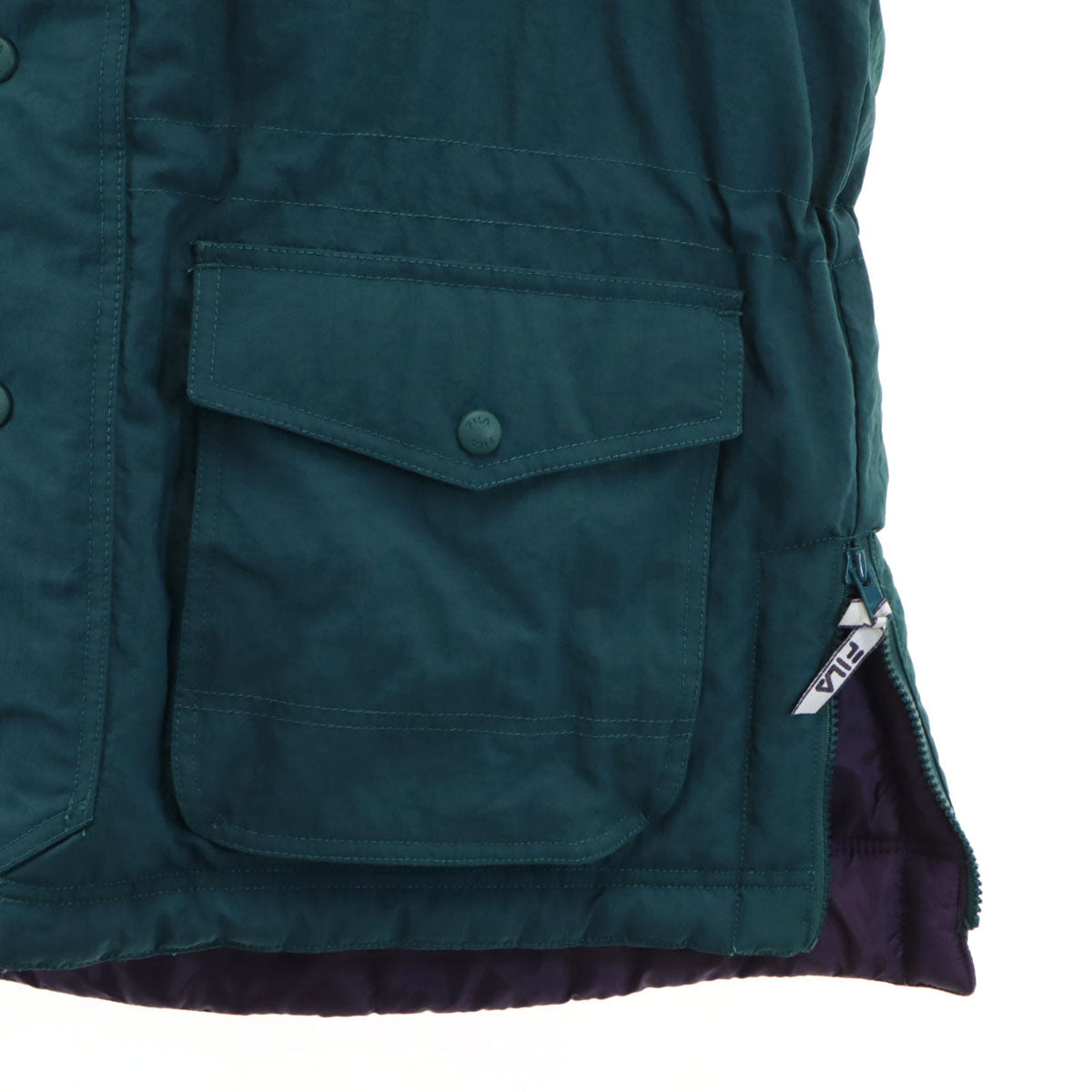 FILA フィラ 90s オールド 中綿ジャケット M 深緑 メンズ