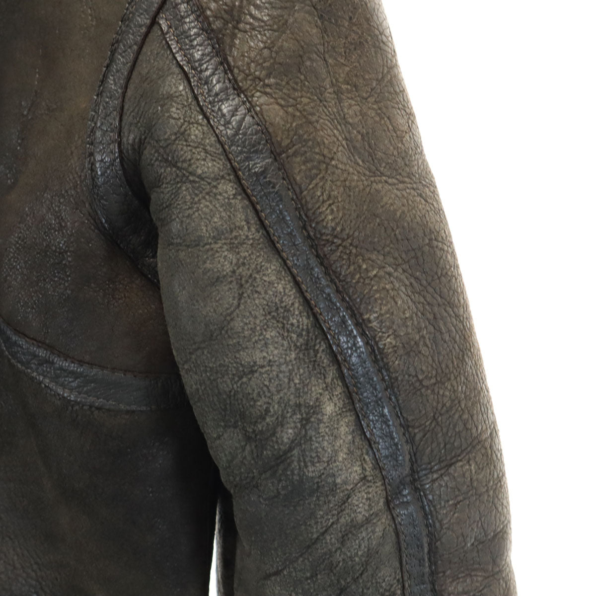 schott ショット USA製 羊革 シープスキン レザー B-3 ムートンジャケット 36 ブラウン ボマー フライト メンズ