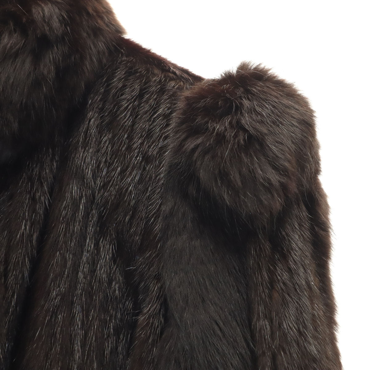 SAGA MINK サガミンク 毛皮コート 16 ダークブラウン レディース