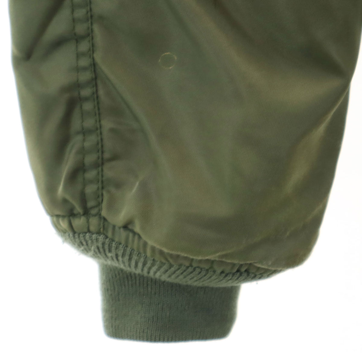 AVIREX アヴィレックス バックロゴ MA-1 フライトジャケット M カーキ 中綿 メンズ