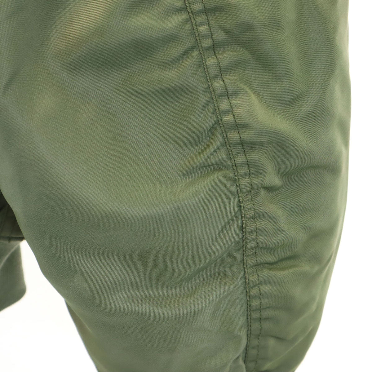 AVIREX アヴィレックス バックロゴ MA-1 フライトジャケット M カーキ 中綿 メンズ