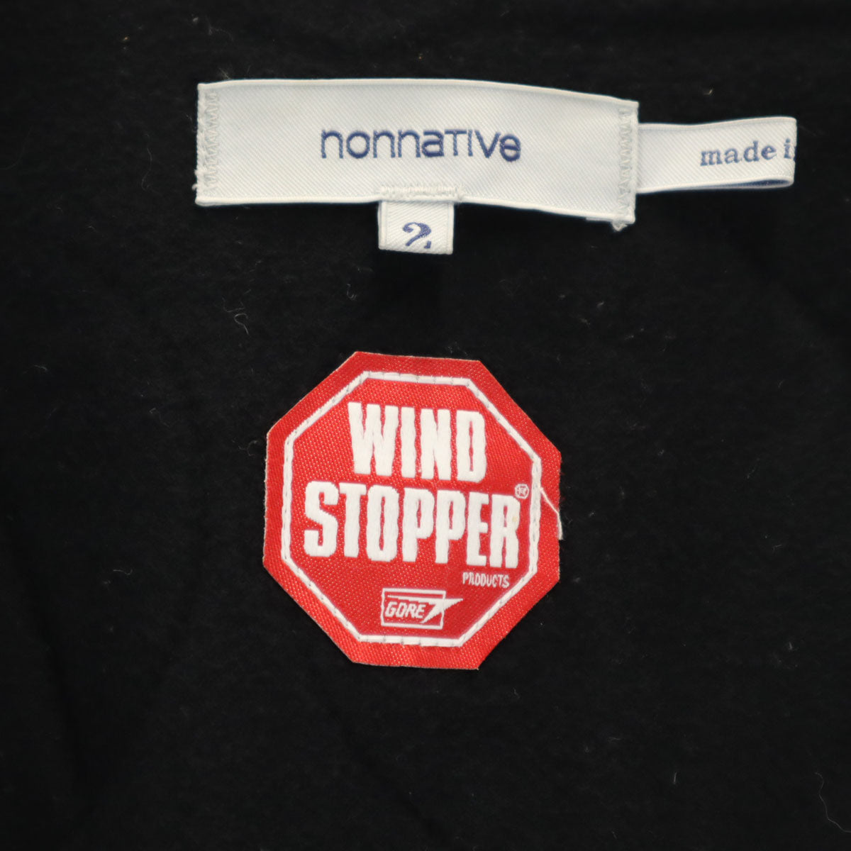 nonnative ノンネイティブ 日本製 コーデュロイ スチューデント ジャケット 2 ブラック系 中綿 ウインドストッパー メンズ