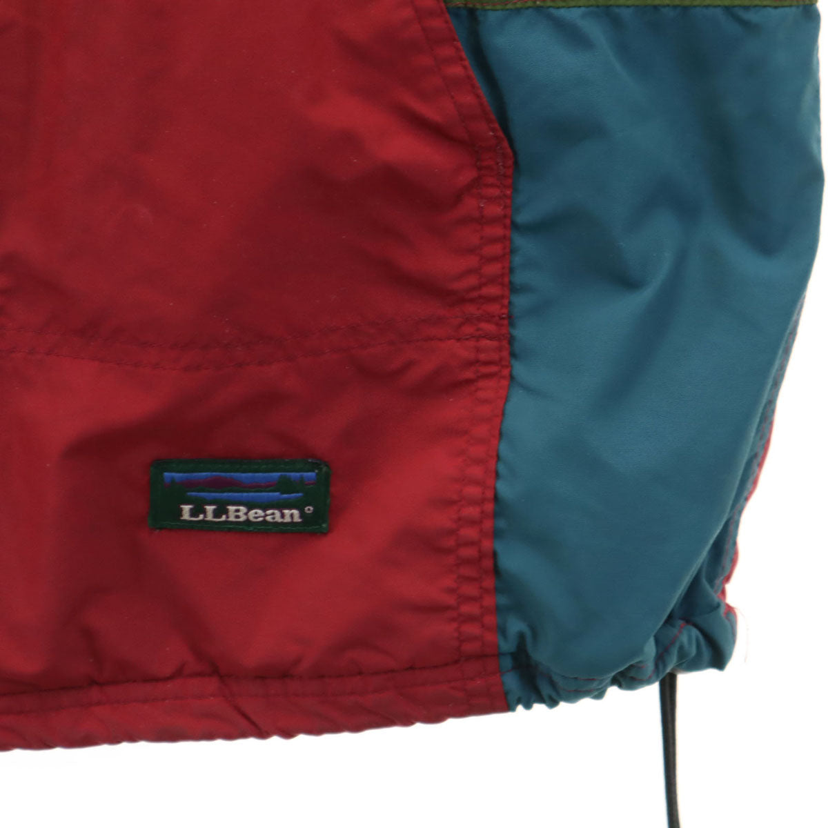 L.L.Bean エルエルビーン 90s USA製 オールド アノラックパーカー L レッド系 アウトドア 中綿 メンズ