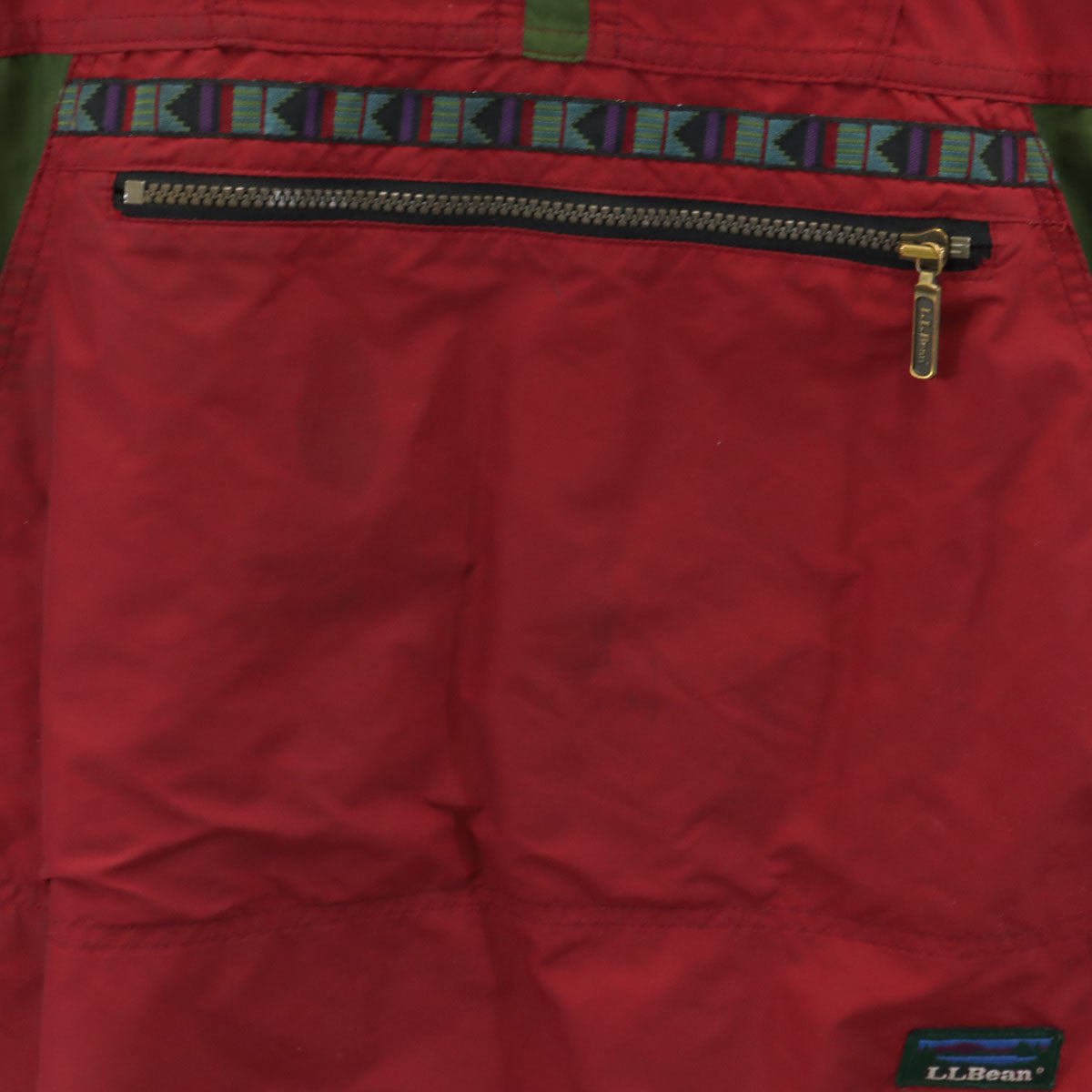 L.L.Bean エルエルビーン 90s USA製 オールド アノラックパーカー L レッド系 アウトドア 中綿 メンズ