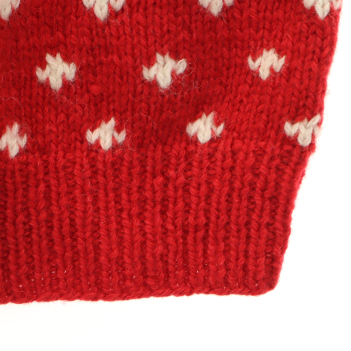 Eddie Bauer エディバウアー 80s ウール 黒タグ ヴィンテージ ノルディック柄 長袖 セーター M レッド トナカイ ニット メンズ