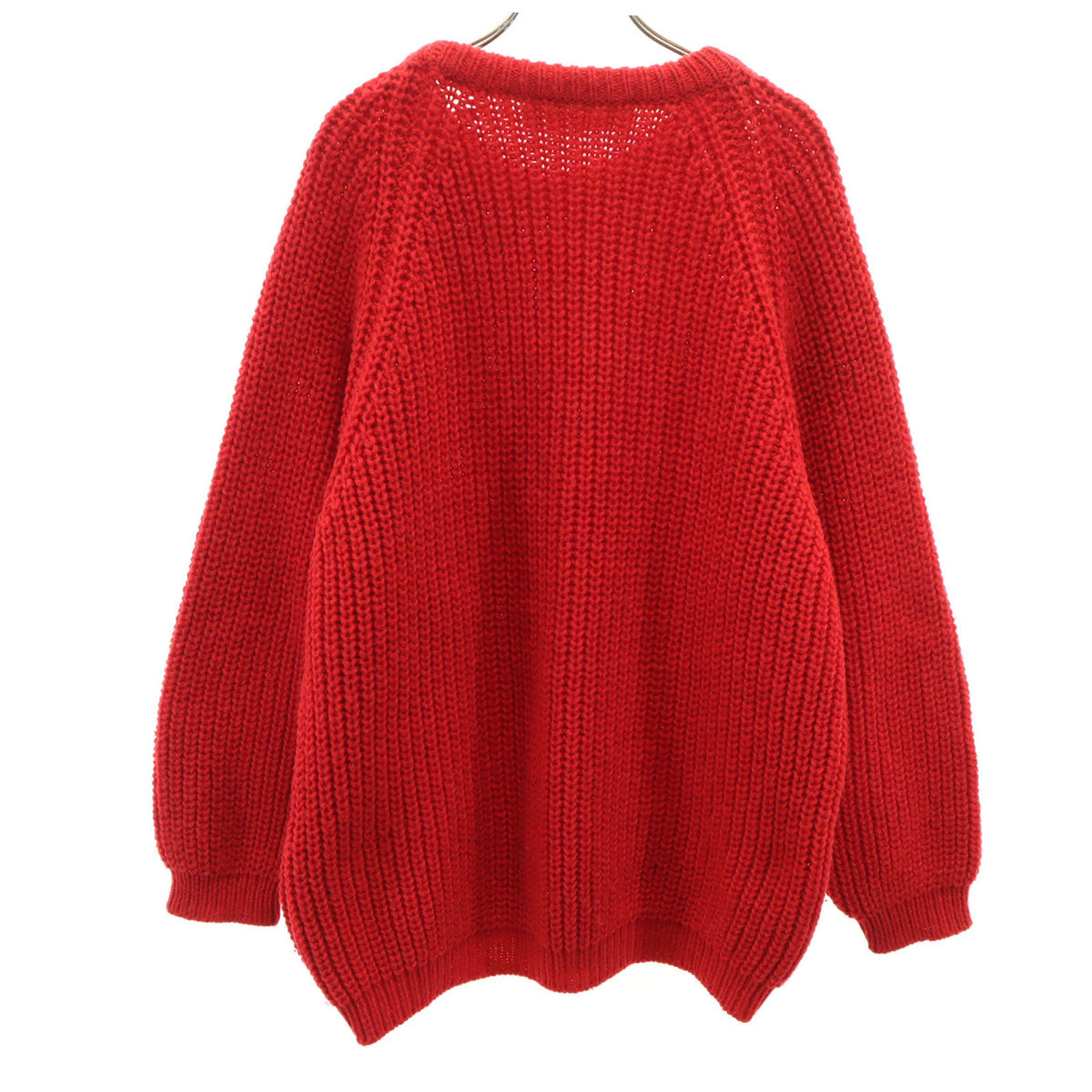 Glen columb Kille 80s 90s アイルランド製 ウール オールド 長袖 セーター レッド ニット メンズ