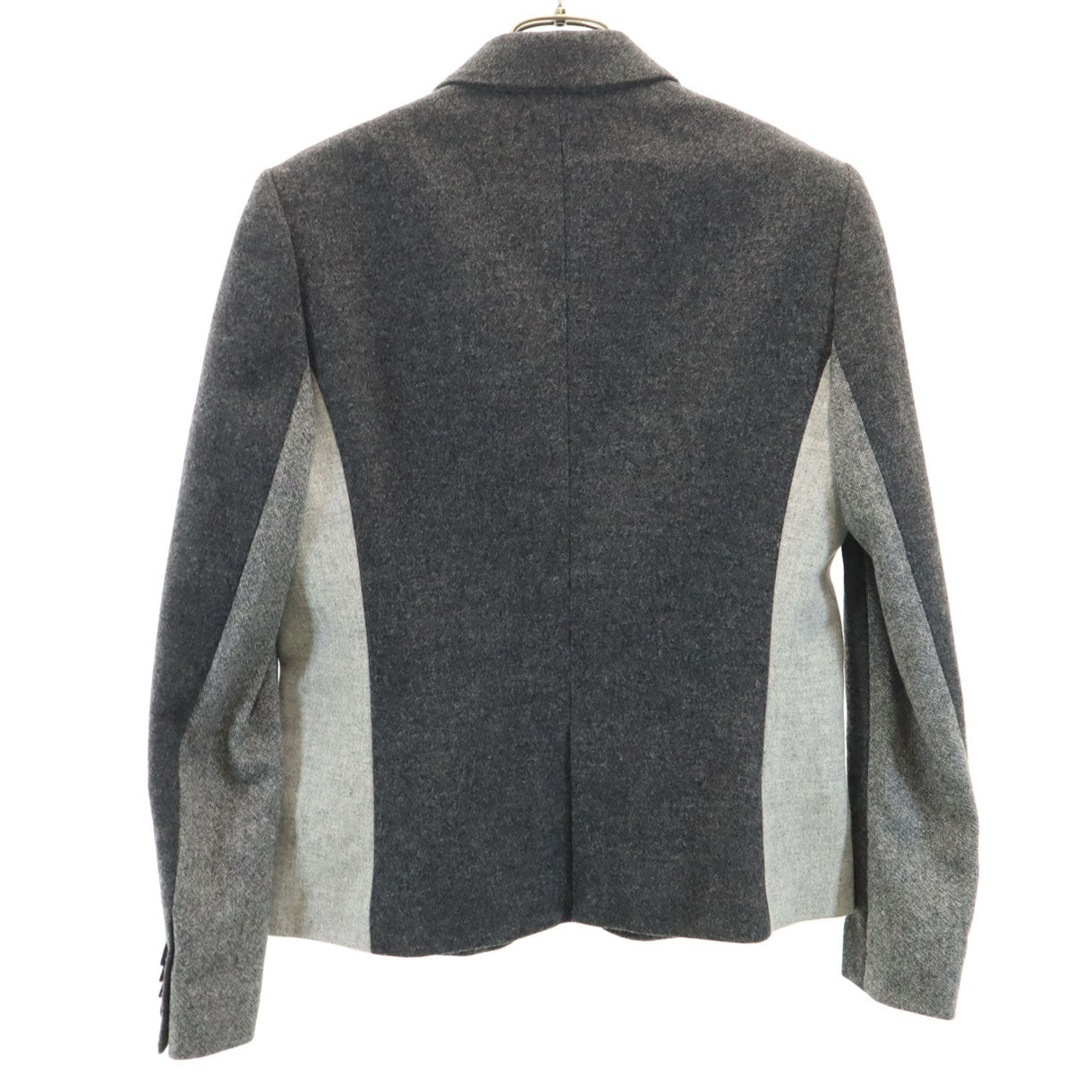 美品 Paul Smith BLACK ポールスミス ブラック 日本製 ウール ジャケット 42 グレー レディース