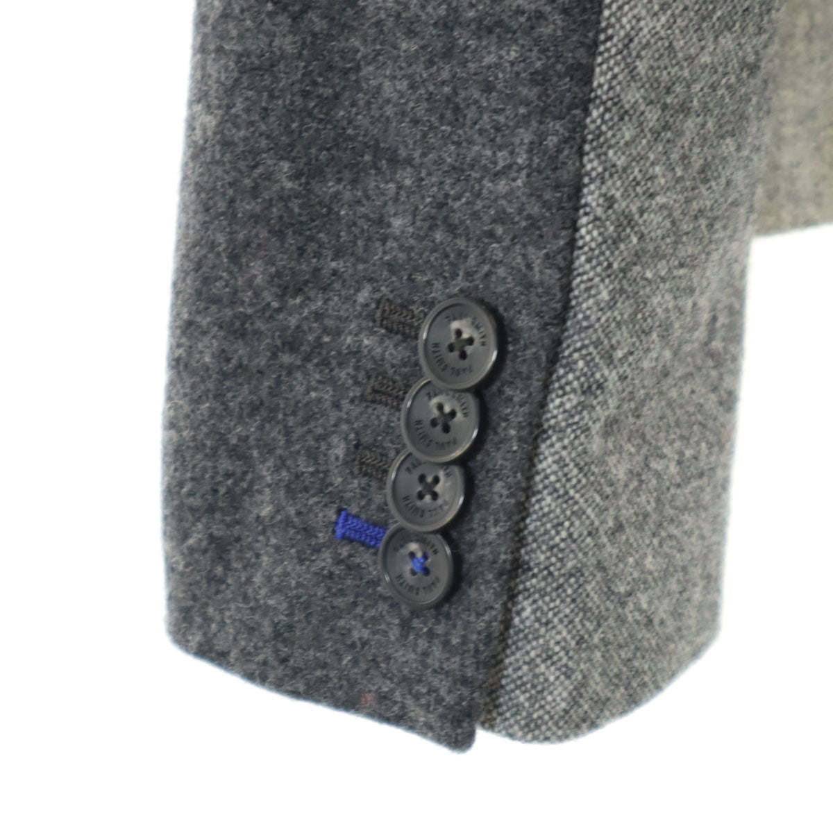 美品 Paul Smith BLACK ポールスミス ブラック 日本製 ウール ジャケット 42 グレー レディース