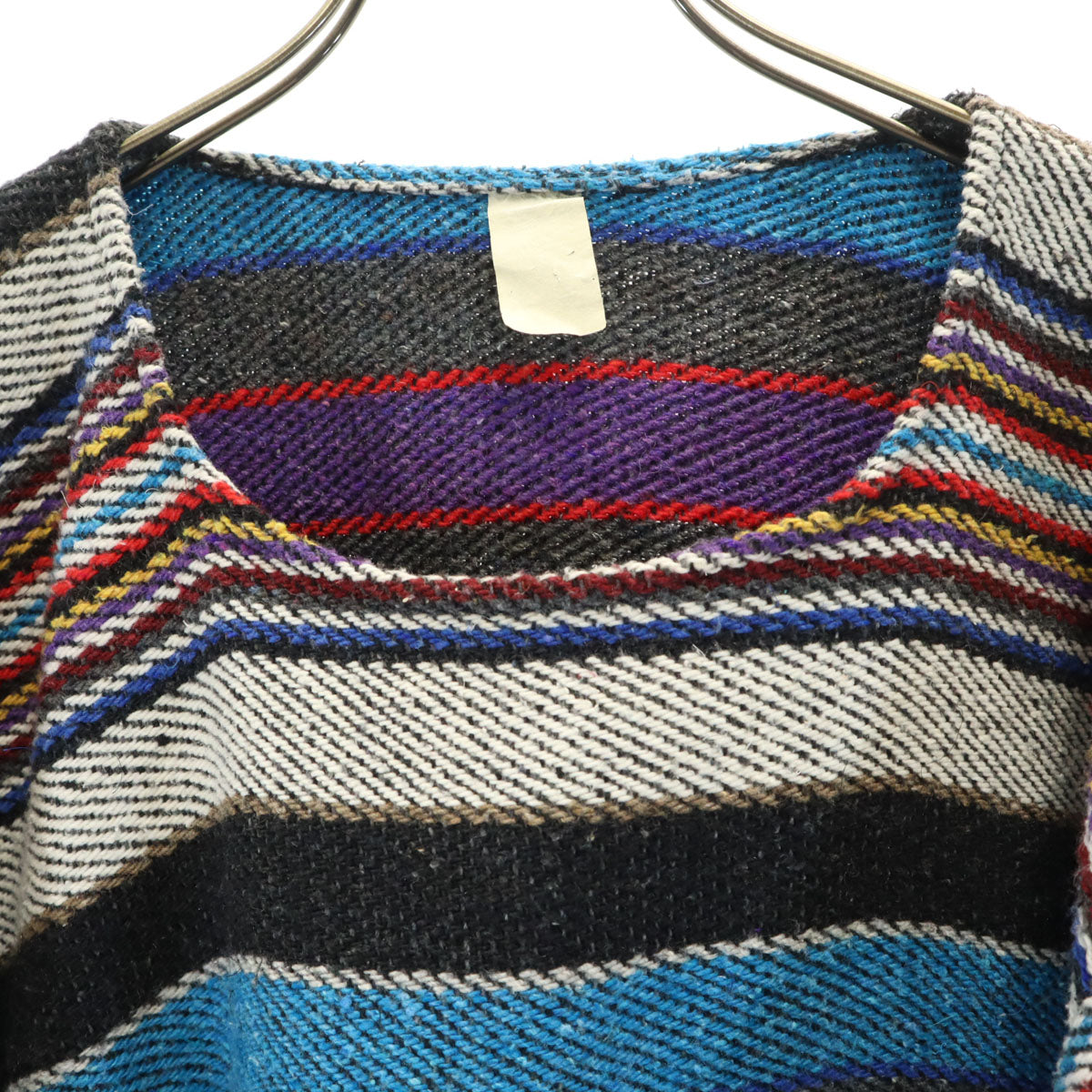 80s 90s オールド 長袖 メキシカン パーカー ブルー系 プルオーバー メンズ